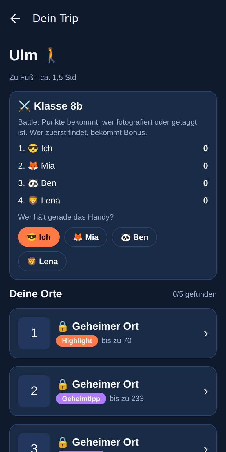 Die Orte bleiben geheim