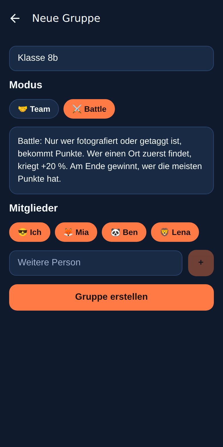 Team oder Battle